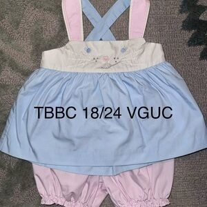 The Beaufort Bonnet Company Blue and Pink Kids Matching Set
